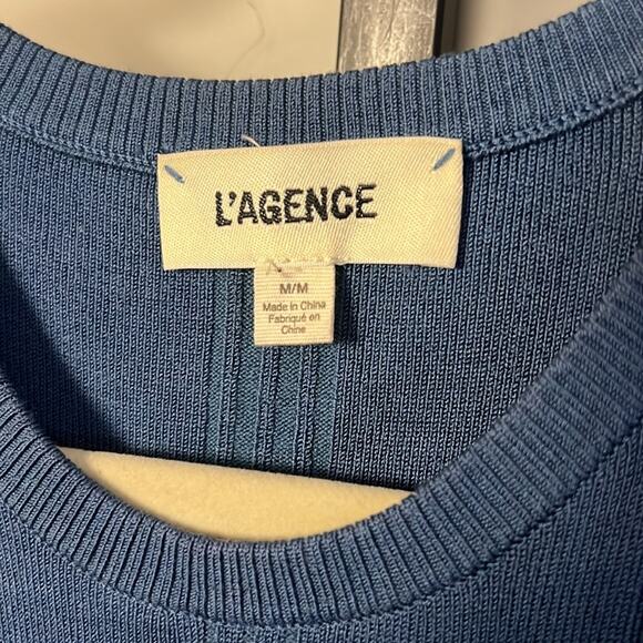 L'AGENCE Blue Shelby Body-con DRESS WOMENS SIZE Medium - Picture 4 of 8